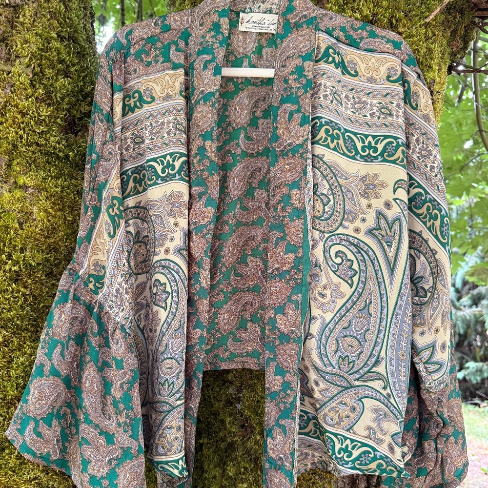 Kantha Bae Silk Shrug